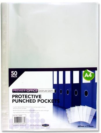 Punched Pockets 50 Pack Premier